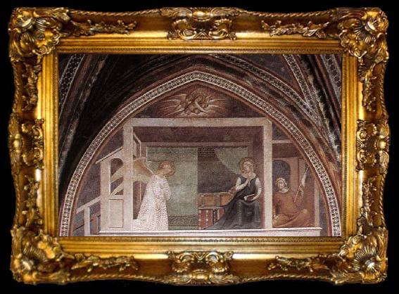 framed  Barna da Siena The Annunciation, ta009-2